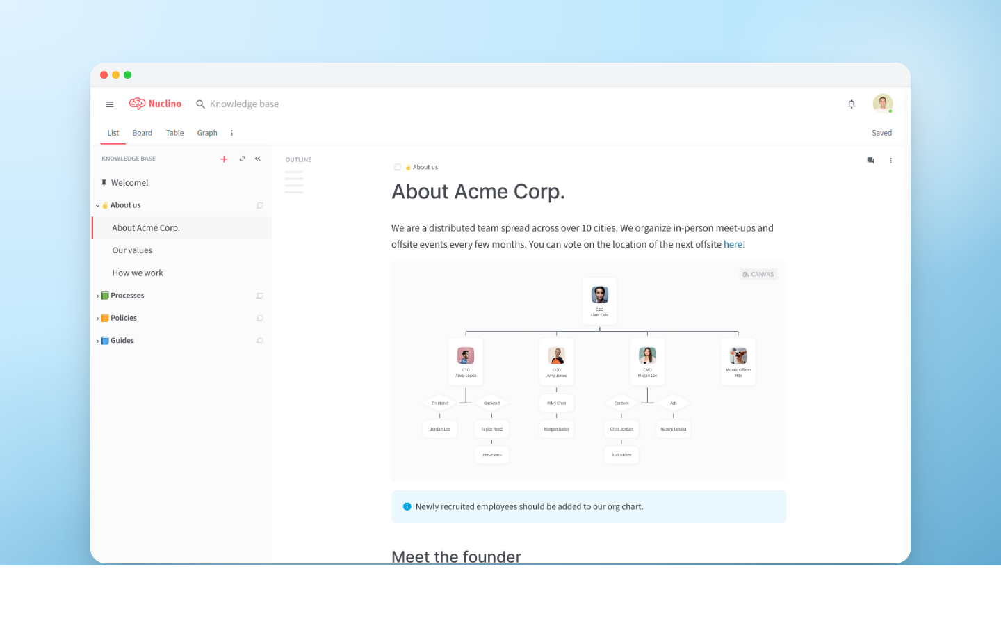 Nuclino collaborative knowledge software